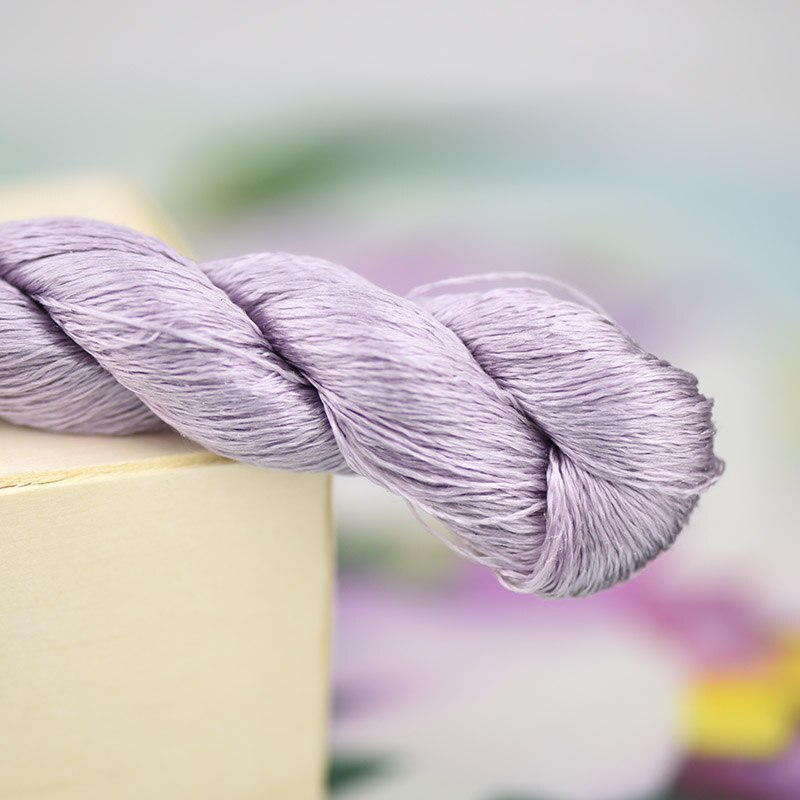 Hilo de bordar de seda/100% hilo de seda/bordado a mano, punto de cruz, morado oscuro/9 colores puros: 2