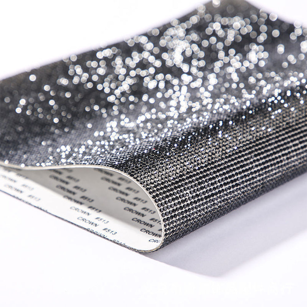 Zelfklevende Strass Sticker Tape Vel Trim Glitter Crystal Ribbon Gem Stickers voor DIY Auto Telefoon Schoenen Kleding Decor: Antiek koper