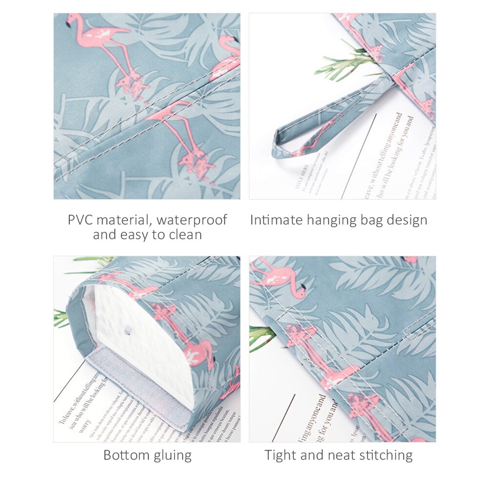 Caja para pañuelos de tela con dibujos animados creativos, bolsa de almacenamiento de papel para servilletas colgantes para baño, sala de estar y coche, contenedor de papel para decoración del hogar