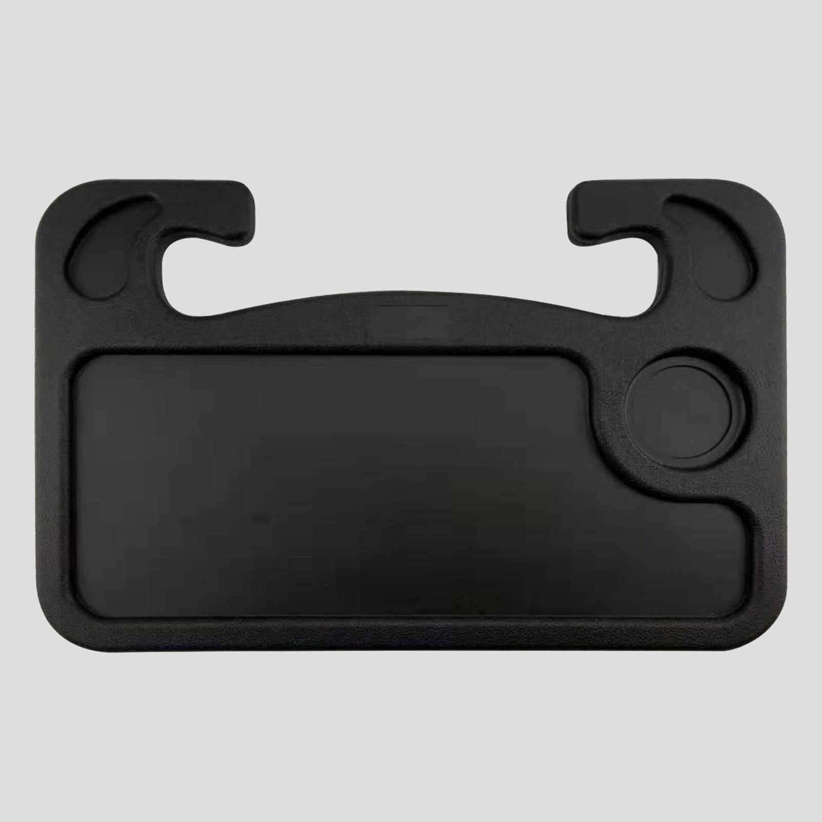 Steering Wheel Desk Car Tray Laptop Lunch Travel Table Compact Hook on Multi-functional Holder for Eating Working Grey/Black: Black