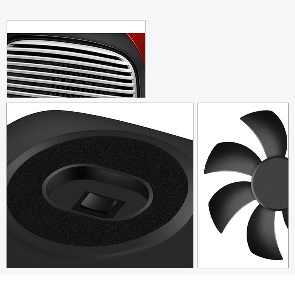 800 W Heater Small Household Desktop Multifunctions Cooling & Heating Fan Mini Size Protable Wind Machine