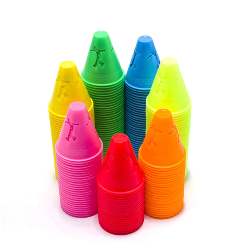 10pcs inline skating Skate Football Speed Training Equipment Space Marker Cones Roller Slalom skate football training tool