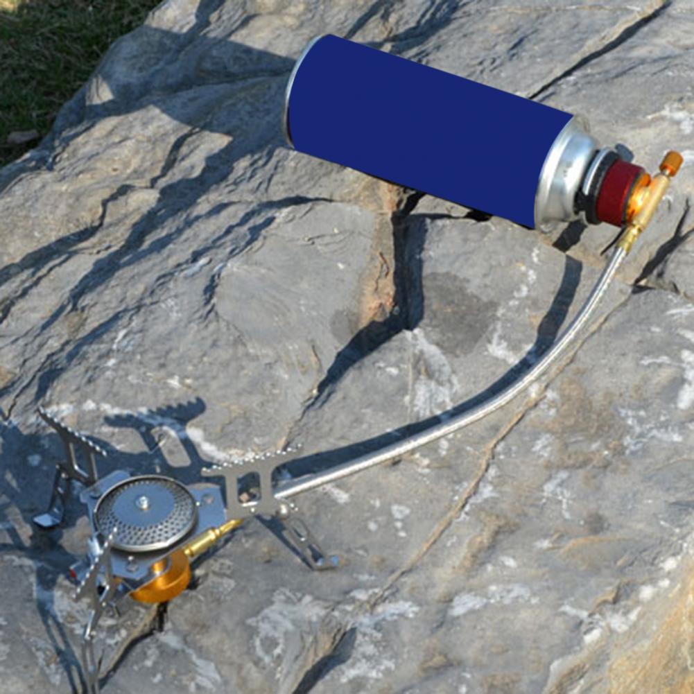 Convertidor de Gas, adaptador de función de autocierre redondo, cilindro largo, herramienta de conversión de tanque de aire al aire libre,