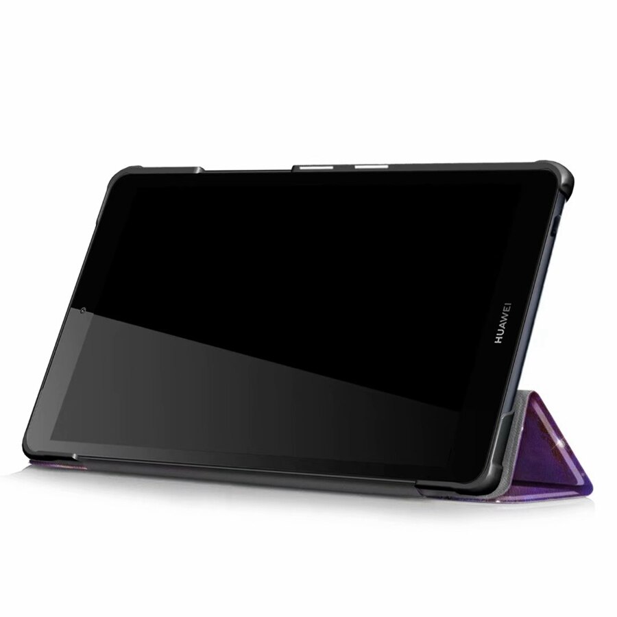 Slim odwróć PU skórzane etui do Huawei MediaPad M5 lite 8 JDN2-W09/AL00 8.0 cal inteligentny pokrowiec do huawei m5 lite 8 Case + film + długopis