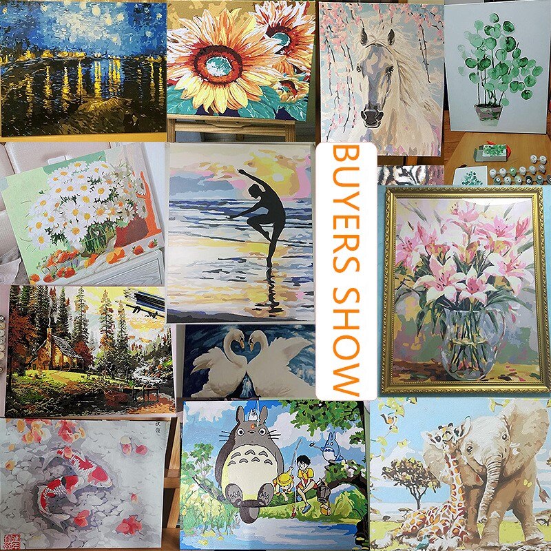 Street Painting By Numbers City Landscape Carriage Painting By Numbers Set Building Painting By Adults Number Scenery Home Decor