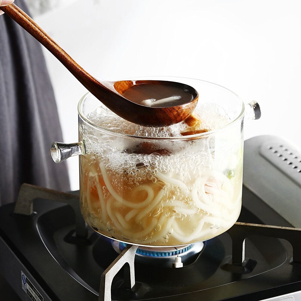 Glass Pot High Temperature Cooker Home Kitchen Tableware Binaural Soup Pot Electric Ceramic Stove Boiling Water Pot