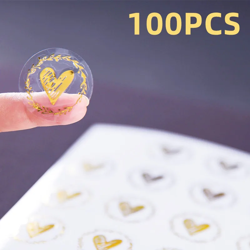 Autocollants de coeur bronzant clair, enveloppe ronde, étiquettes de bancs, carte d'invitation de fête de mariage, étiquettes de décoration de , 100 po, 1.26 pièces: Beige