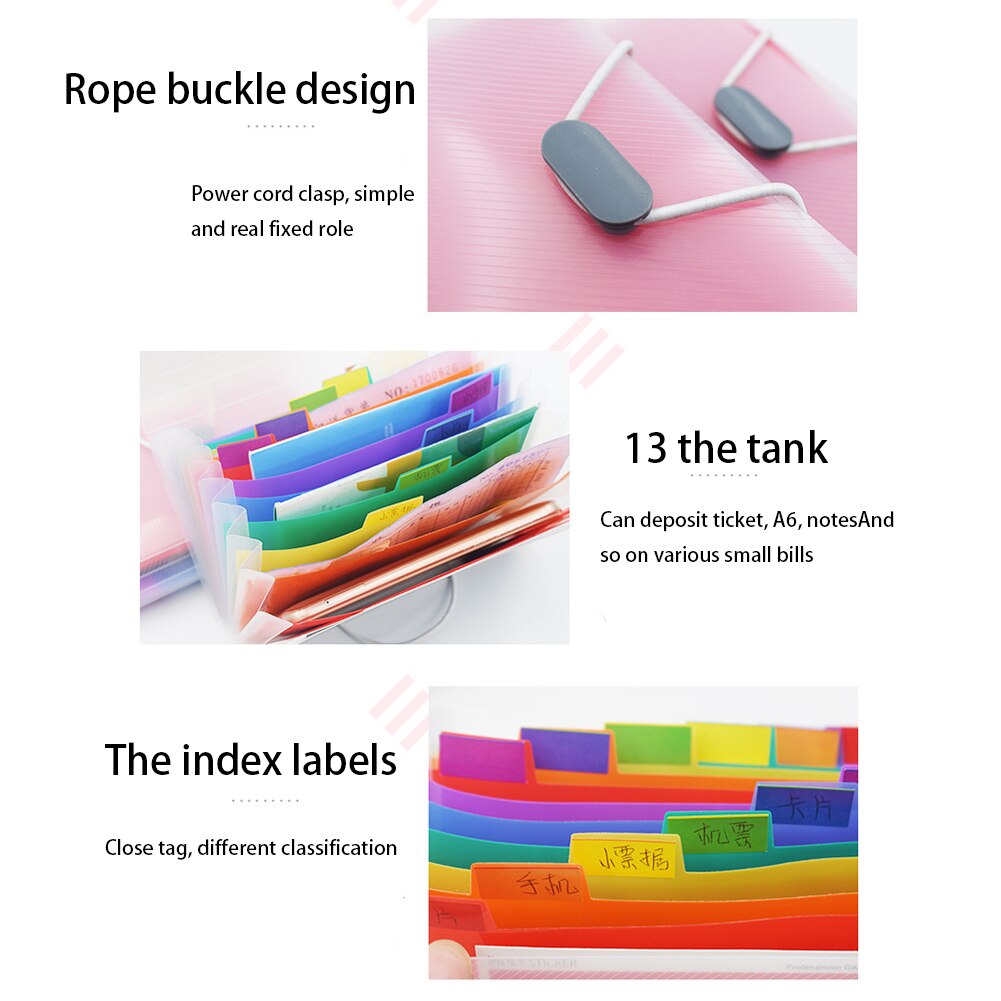 Invoice Stationery Student Folder Multi Layer Business Office Document Storage Receipt Wallet Tickets Expandable File Organizer