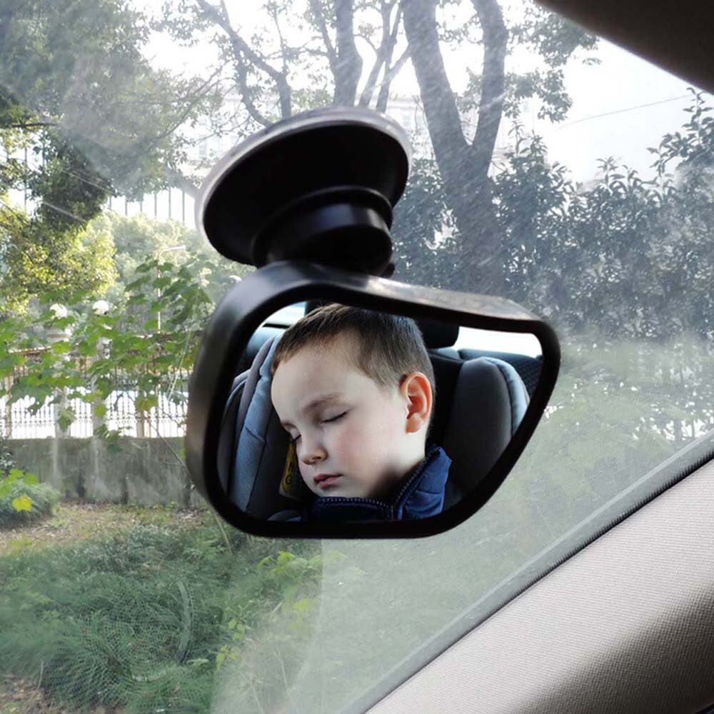 Espejo retrovisor para coche de bebé, ventosa de seguridad a prueba de golpes para asiento trasero, parabrisas o Clip para coche