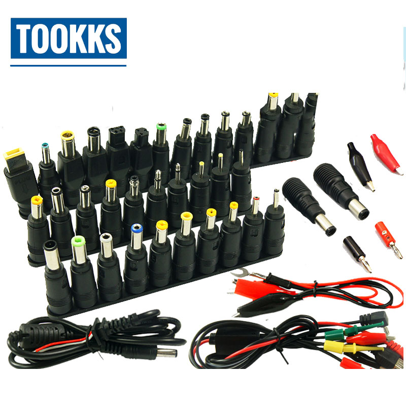 48 pcs Universal Power Adapter Charger AC DC Jack Power Supply Connector Plug for IBM Dell Lenovo Acer HP Toshiba Notebook Cable