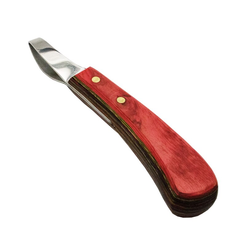 Stainless Steel Blade Edge Cattle and Horse Hoof Knife Shears Cutter Multipurpose Hoof Wooden Handle