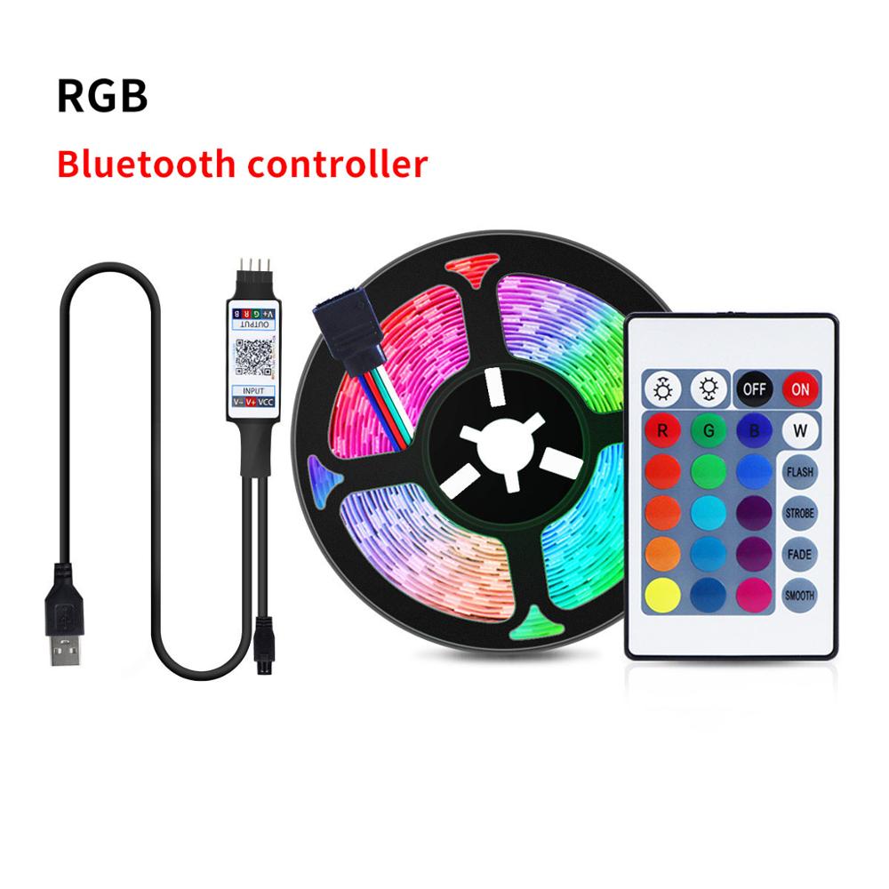 USB Bluetooth lamp 5050 LED Neon Sign Neon light Ribbon Strip Music Sync Control TV Desktop Backlight Decoration For Rooms Home: RGB with Bluetooth / 2M