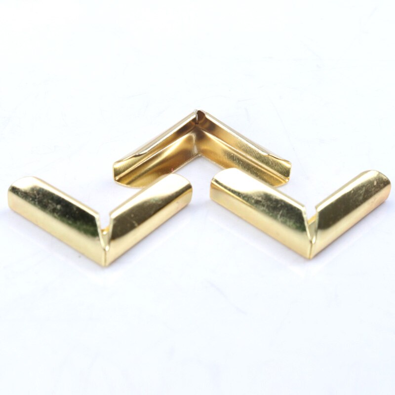Metallhjørner for bøker scrapbooking fotoalbum menyer hjørnebeskyttere metallhåndverk diy ornament 19 x 19 x 3mm 20 stk