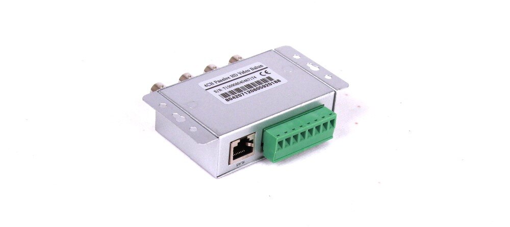 SURGE 4 Channel Active Passive Video Balun Rohs Transmitter Receiver 4CH UTP Cat5 RJ45 Support HDCVI/AHD/TVI Camera