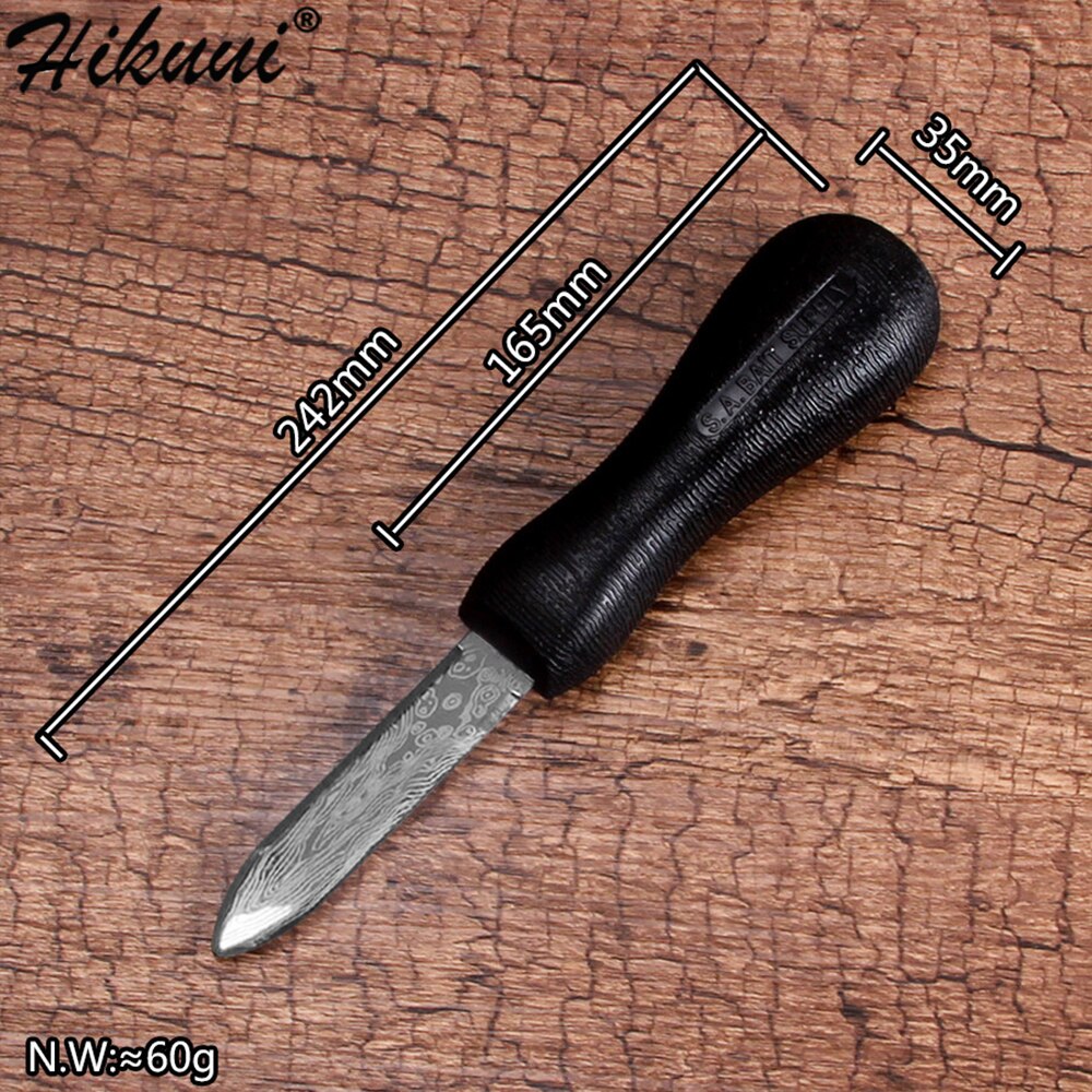 Cuchillo de acero inoxidable con bordes afilados, herramienta útil para abrir mariscos, té, cáscara de Shucker, utensilios de cocina, 1 ud.