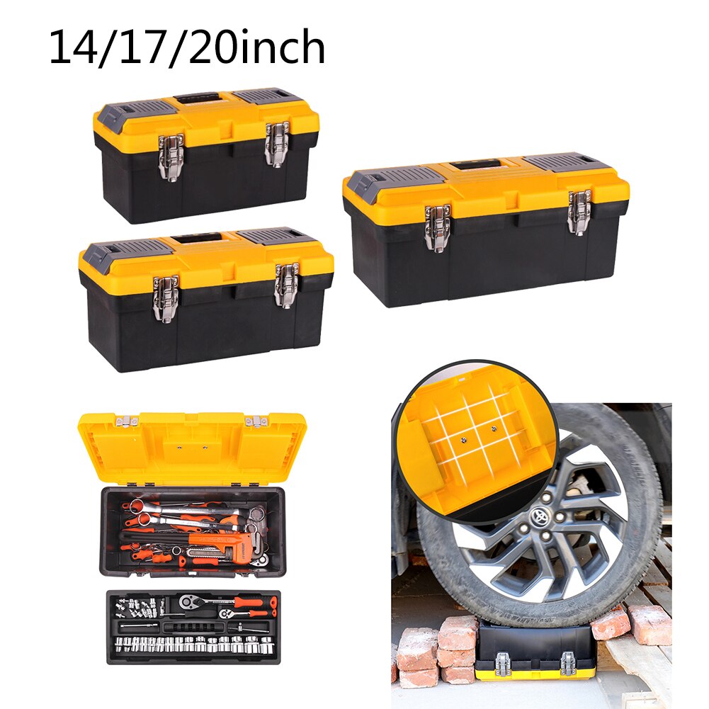 Abs Double-Layer Grote Toolbox Voor Het Beheren En Opslag Van Diverse Gereedschap Multifunctionele Dikker Draagbare Toolbox