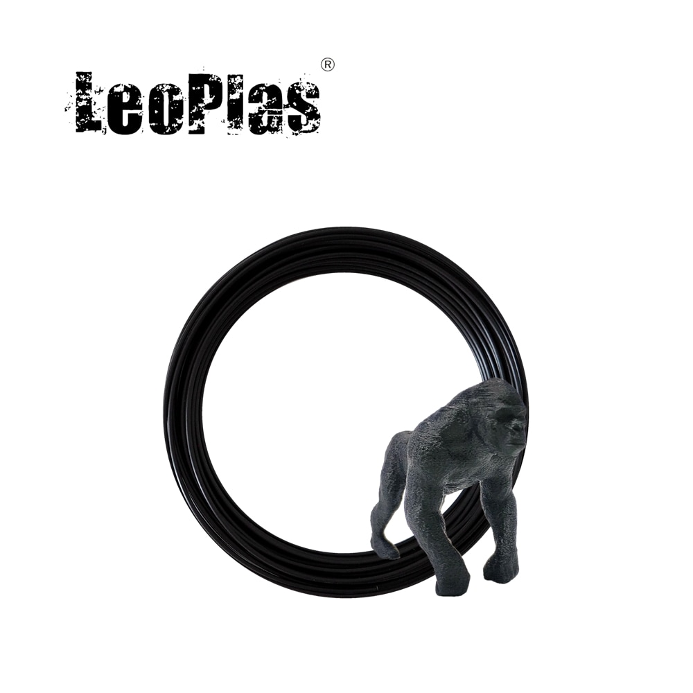 Leoplás-filamento PLA de fibra de carbono, 1,75mm, 10 y 20 metros, muestra para impresora 3D, suministro de impresión consumible, Material plástico