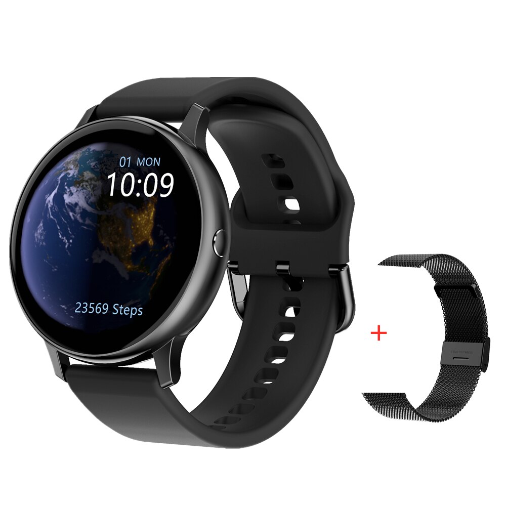 SARMIY DT88 PRO Smartwatch - 1.2" Round Display, IP67 Waterproof, Heart Rate Monitor, Fitness Tracker: Add extra strap Black