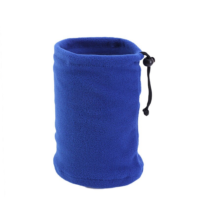 1PCS Kids Girls/Boy Polar Fleece Thickened NECK WARMER Scarf Tube Style Adjustable Face Cover Veil Camping Skiing Cap Headwear: Royal Blue