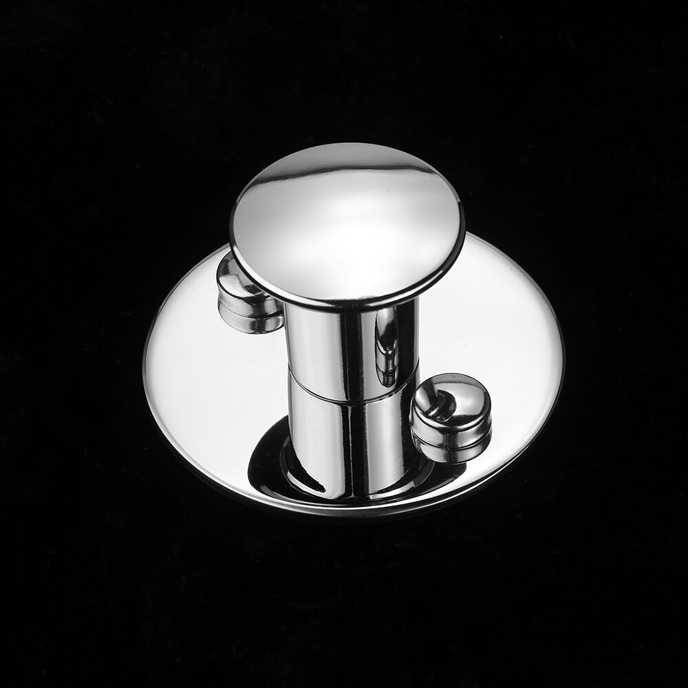 2pcs Good Wall Mount Single Hook Hangers Stainless Steel Round Hooks Multifunctional Clothes Hanger Wall-mounted Hooks