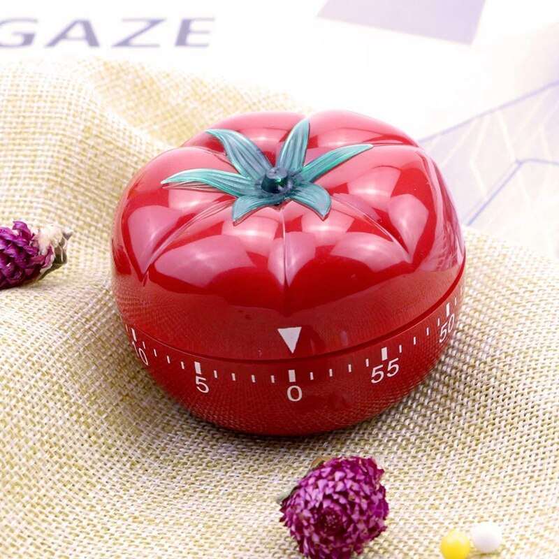 Kitchen Timer Baking Alarm Clock,Tomato Reminder Mechanical Countdown Timer With Muddler For Cocktails