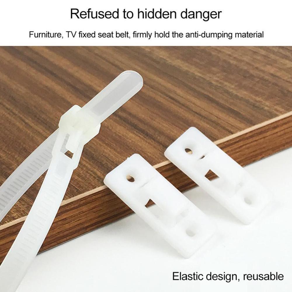 Furniture Anti Tip Strap Baby Proof Cabinet Wall Anchors Ropes Protection Strap Elastic Children Hardware Pet T5Q6