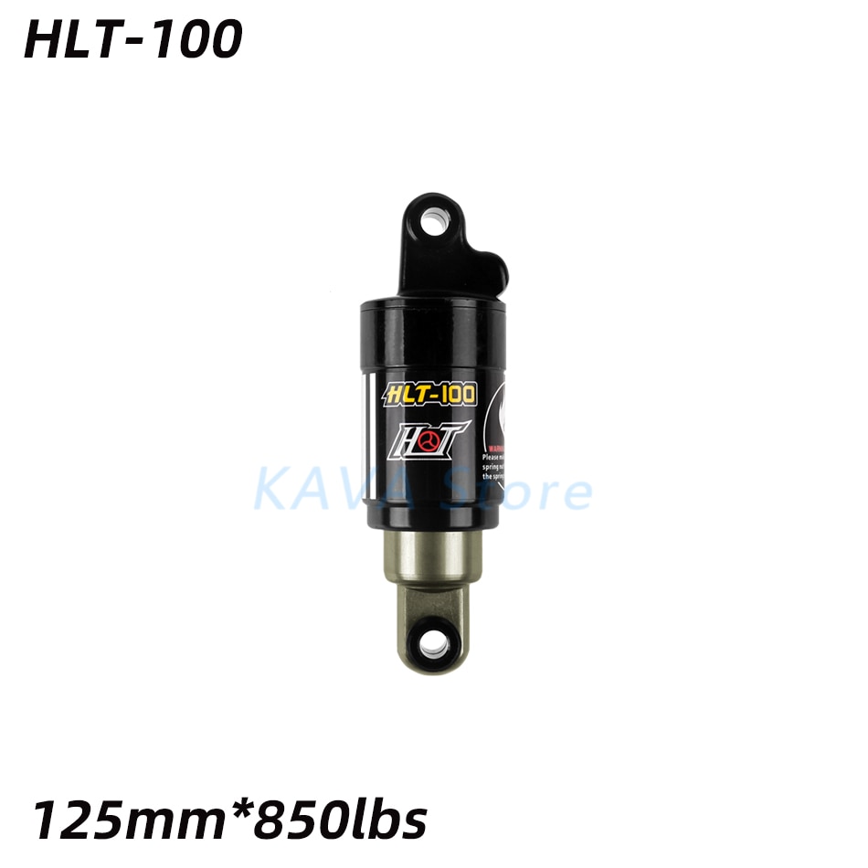 HLT-100 Mountain bicycle Rear Shocks 125/150/165/185mm 850/1000 lbs Aluminum alloy Oil Spring Shock for e-bike Snow Bike