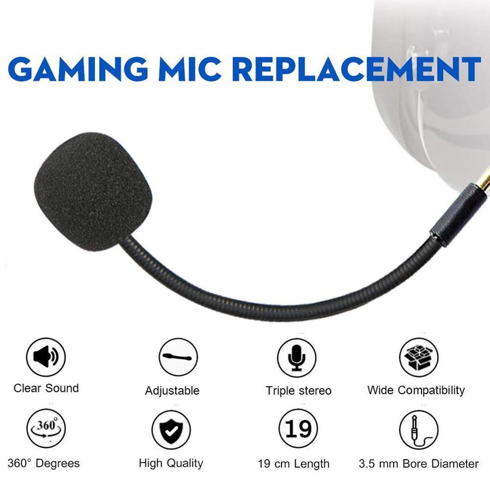 Wired Stereo Studio Gaming Headset Microphone adjustable 360 degrees bendable gaming Mic 3.5mm combined mic headphone jack