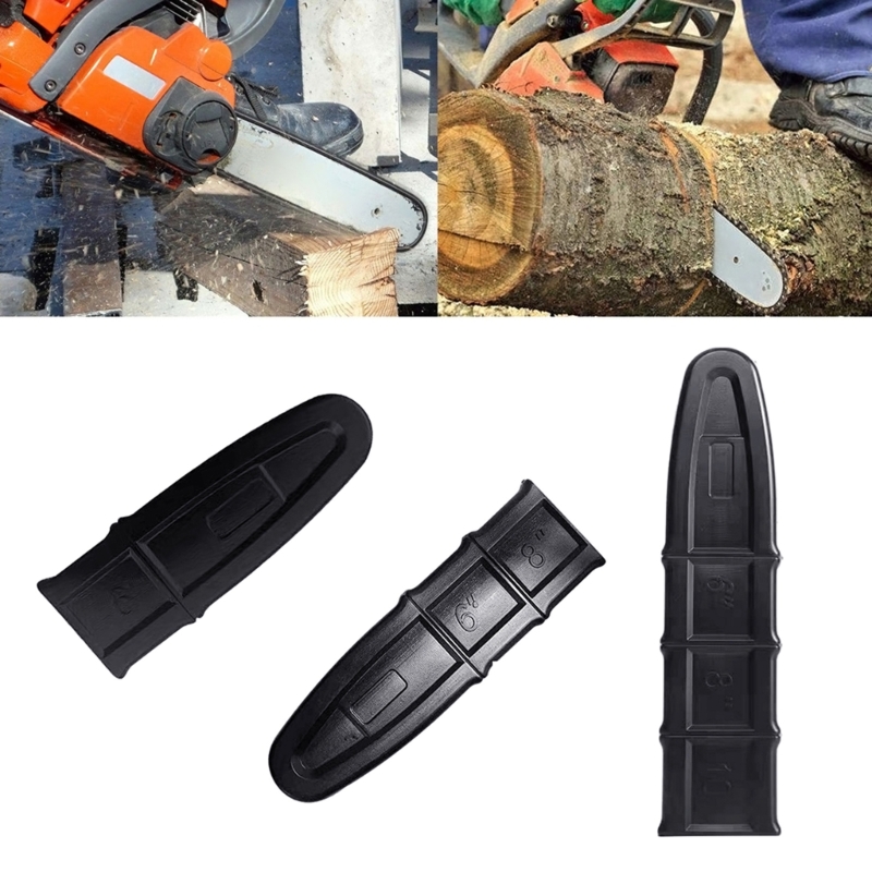 4/6/8/10inch Chainsaw Bar Protect Cover Pruning Saw Guide Plate Cover Scabbard Protector Electric Chain Saw Chainsaw Accessories