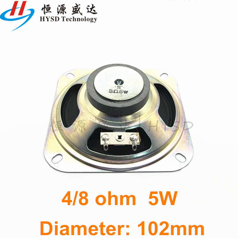 4- tums bärbara ljudhögtalare med fullregisterhögtalare för musik, 4 ohm, 8 ohm , 5w 4r 8r 102mm högtalare, gör-det-själv-högtalare för hemmabio