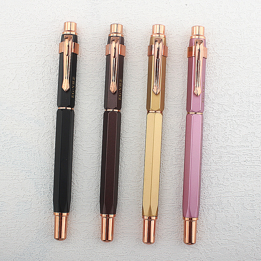 Pluma estilográfica de lujo para estudiantes, bolígrafos elegantes EF de 9189 MM, Punta extrafina, bolígrafos de escritura, papelería, suministros escolares de oficina, 0,38
