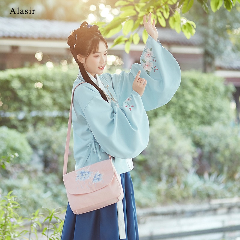Alasir Original Style chinois brodé toile sacs à bandoulière grande capacité femme sacs à main femmes fleurs sacs de messager