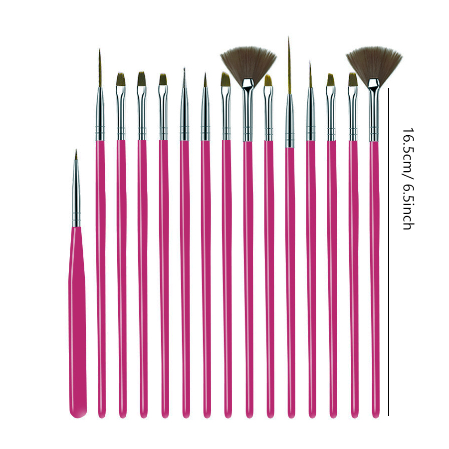 Pinceles para decoración de uñas, diseños de puntas de uñas, pintura, dibujo, tallado, punteado, delineador de abanico, bolígrafo de esmalte de Gel acrílico, herramientas de manicura: Verde claro