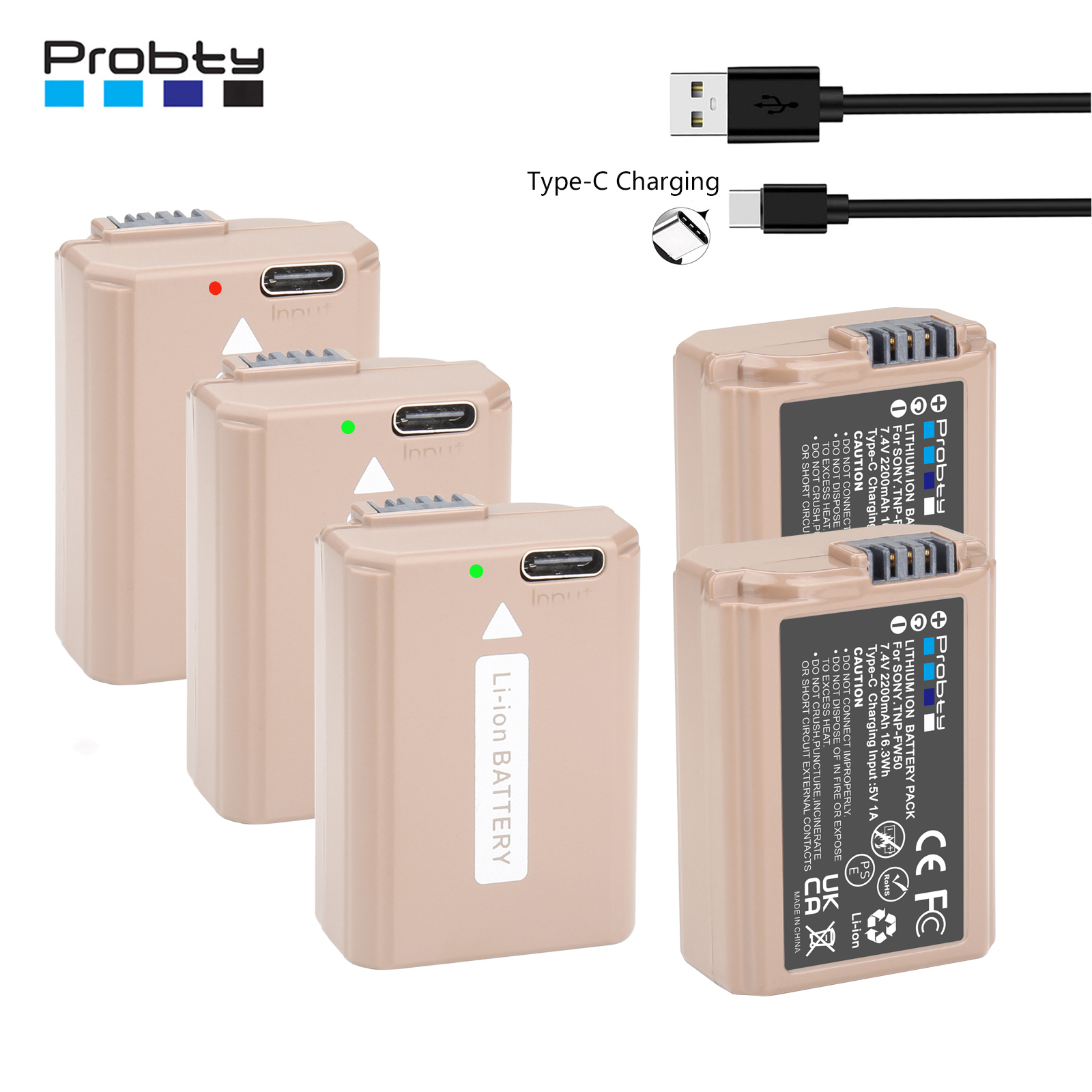 Nueva actualización de batería NP-FW50 NPFW50 de 2200mAh para Sony ZV-E10, Alpha A6400 A6000 A6300 A6500 A5100 A7 A7II A7RII A7SII A7S A7S2 A7R
