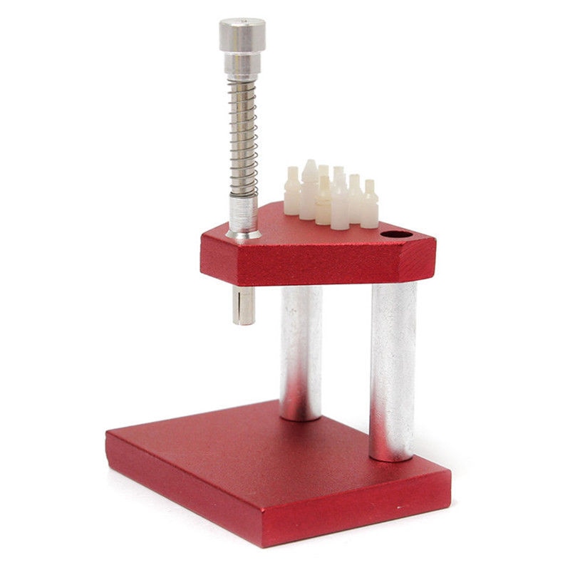 Extracteur de montre à main, piston Portable, pièces précises, raccord rouge, outil de réparation pour horloger, extracteur en métal sûr