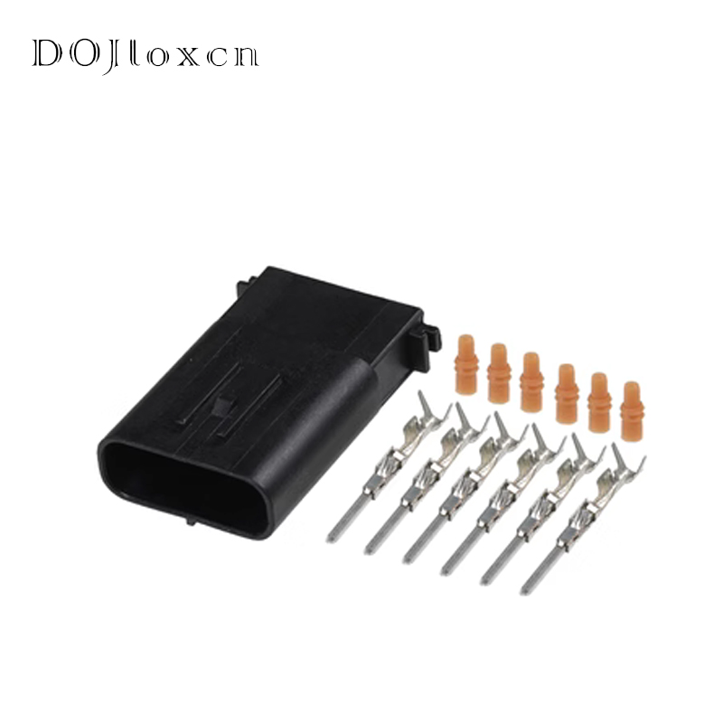 1/5/10/20/50/Sets 6-Pins Sensor 6189-1083 Sumitomo Ts Waterdichte 025 Gaspedaalconnector Voor Toyota Subaru Vervanging: Army Green / Onder 5 Stks