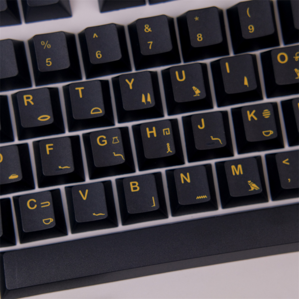 GMK Pharaoh Keycap Cherry Profile PBT 128 Keys DYE-Subbed 1.75U 2U Shift For Mechanical Keyboard