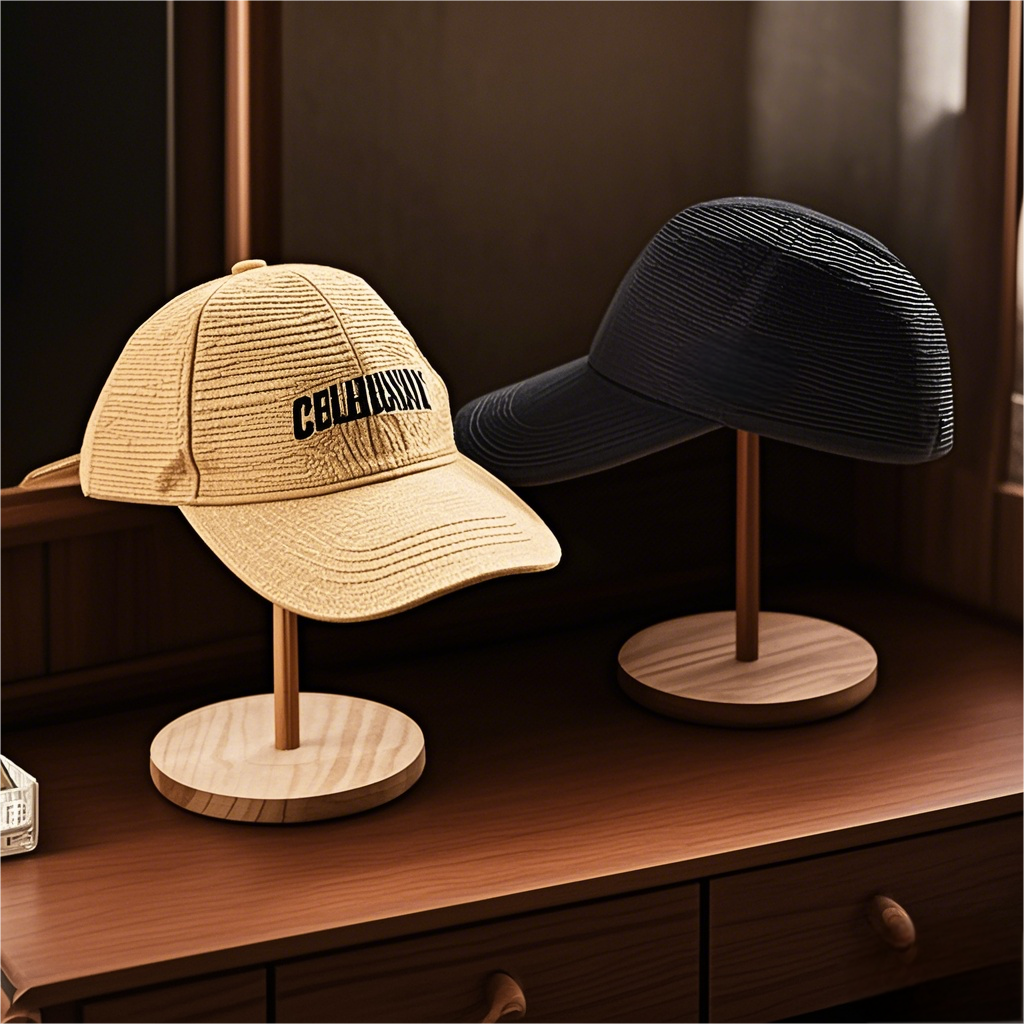 Hat Display Stand Rustikk Tre Hattestativ Holder Vintage Parykkholder Smykker Display Riser Hjelm Organisator Oppbevaring for Hjemmet