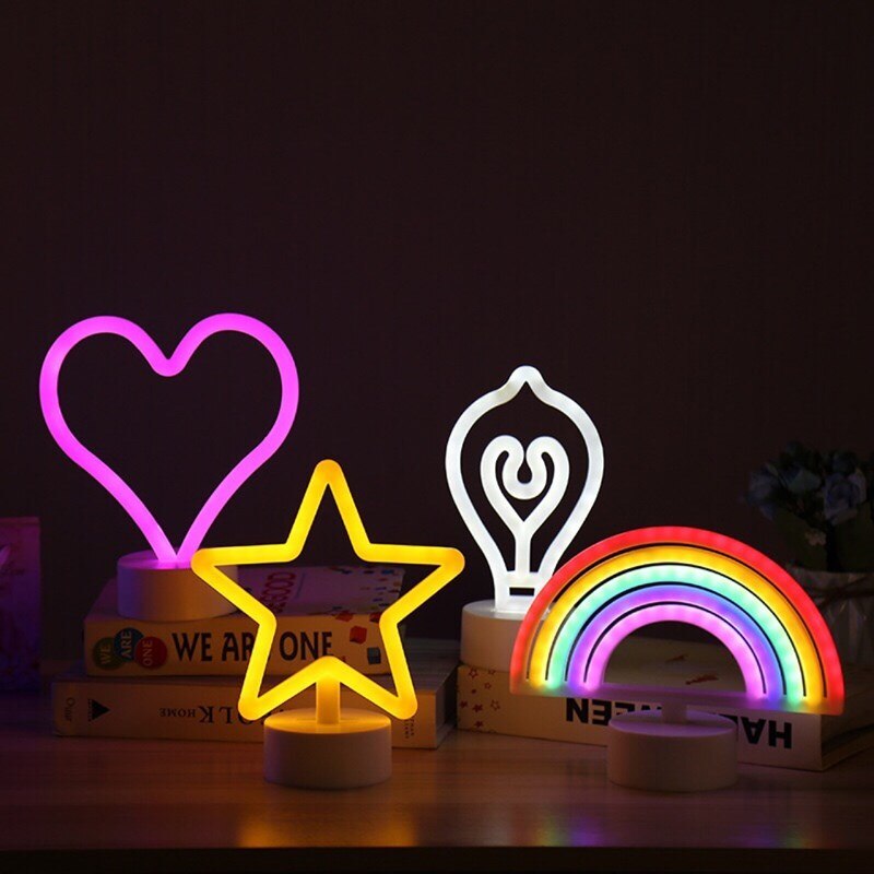 LED néons lampe de Table lettre signe Art décoratif pour fête de mariage Bar boutique chambre ouvert rêve décor à la maison