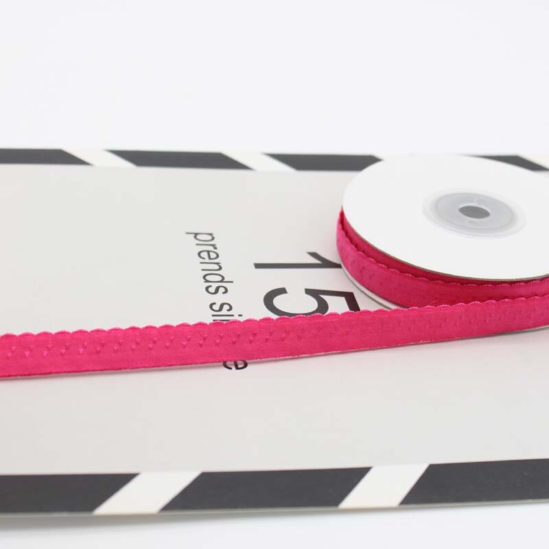 Meetee 22/45m 11mm nylon elastische band voor ondergoed schouderband dubbellaagse rand vouw bh-riem veerbanden diy naaien: Rozerood / 45 mm