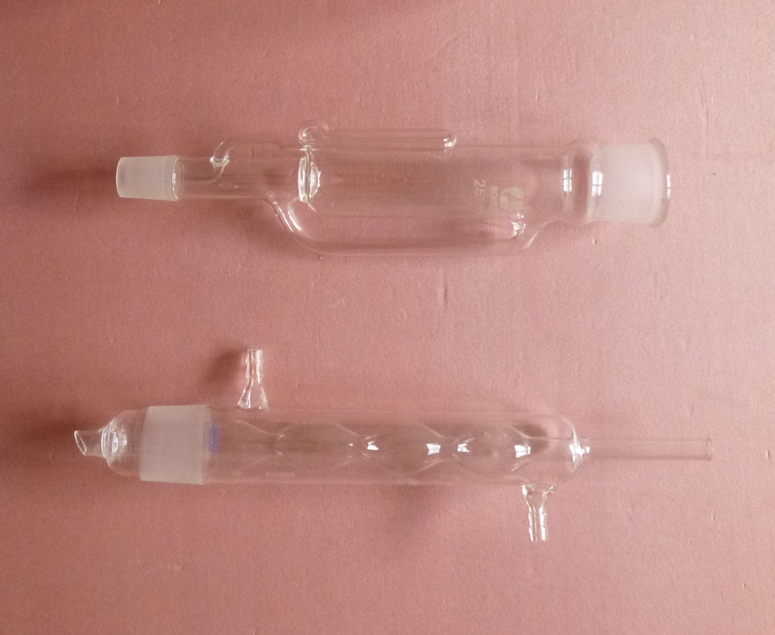 250 ml, Glas soxhletapparaat, condensor en extractoren lichaam, Laboratorium Glaswerk