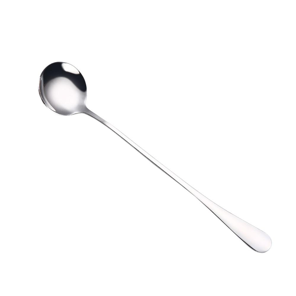 Colorful Spoon Long Handle Spoons Flatware Coffee Drinking Tools Kitchen Gadget Teaware Dessert Spoons Tableware 4.5