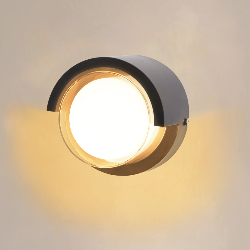 Luz Led moderna de pared para exteriores, luces impermeables para porche, balcón, jardín, lámpara de pared interior, decoración del hogar: RGB