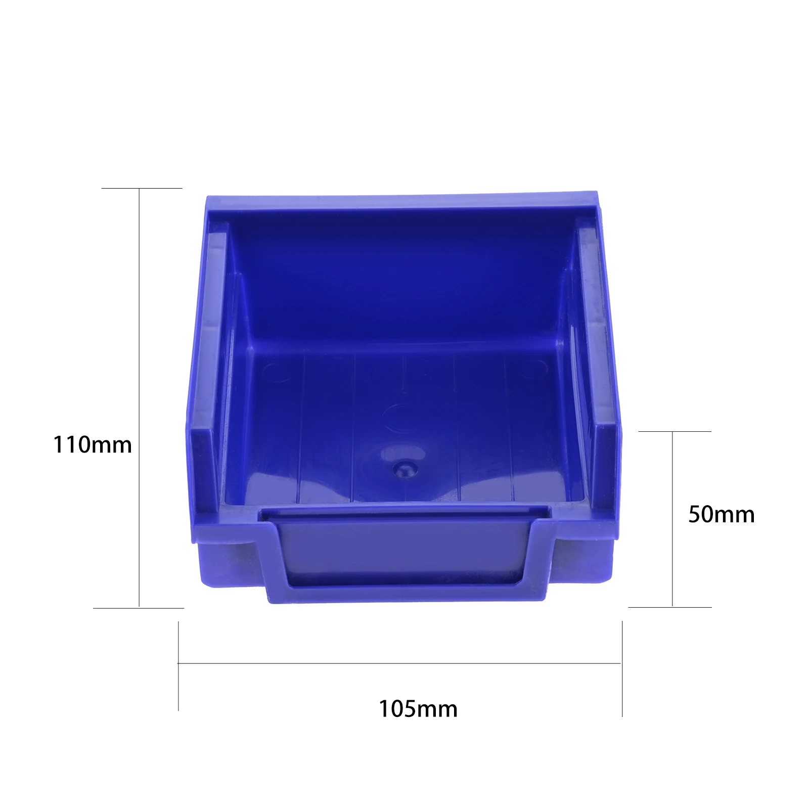 ABS Stackable Storage Bins Organizer Tool Box Containers Stacking Garage Pegboard Bin Hanging Basket Component Storage Box 1pc: Red