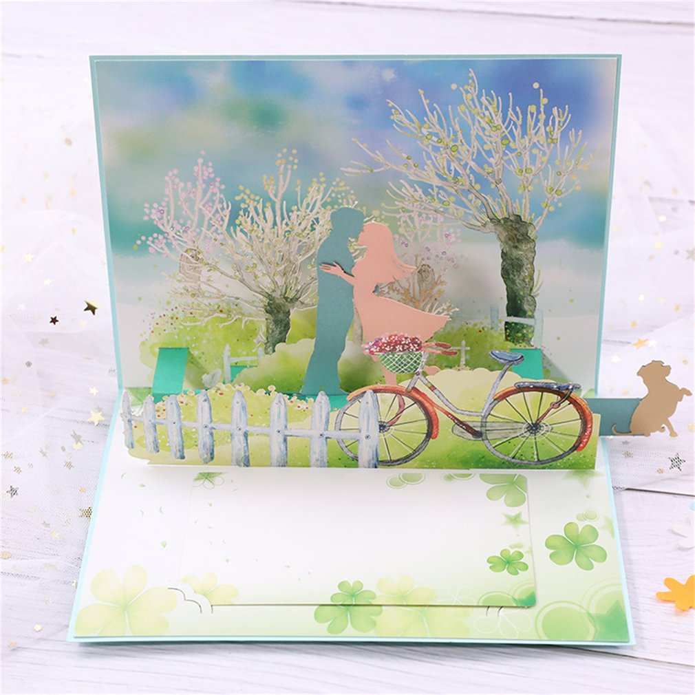 3D Pop up Cards Valentines Day Cards Handmade Invitations Card for Anniversary Blessing Thank You Greeting Cards Birthday Card