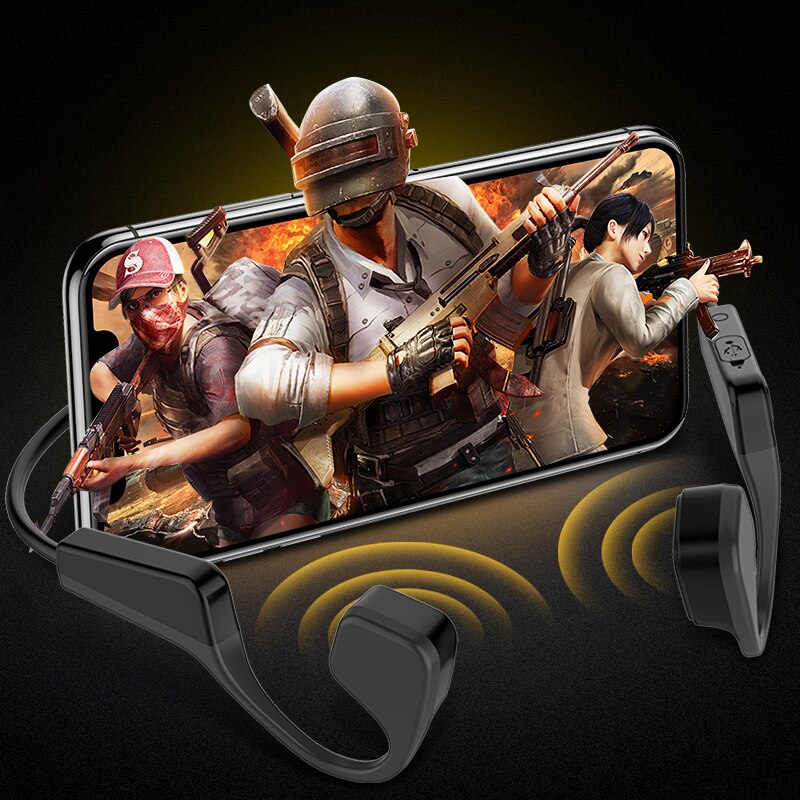 V11 Bluetooth Draadloze Lichtgewicht Beengeleiding Oortelefoon Outdoor Sport Stereo Sensing Waterdichte Headset Met Microfoon