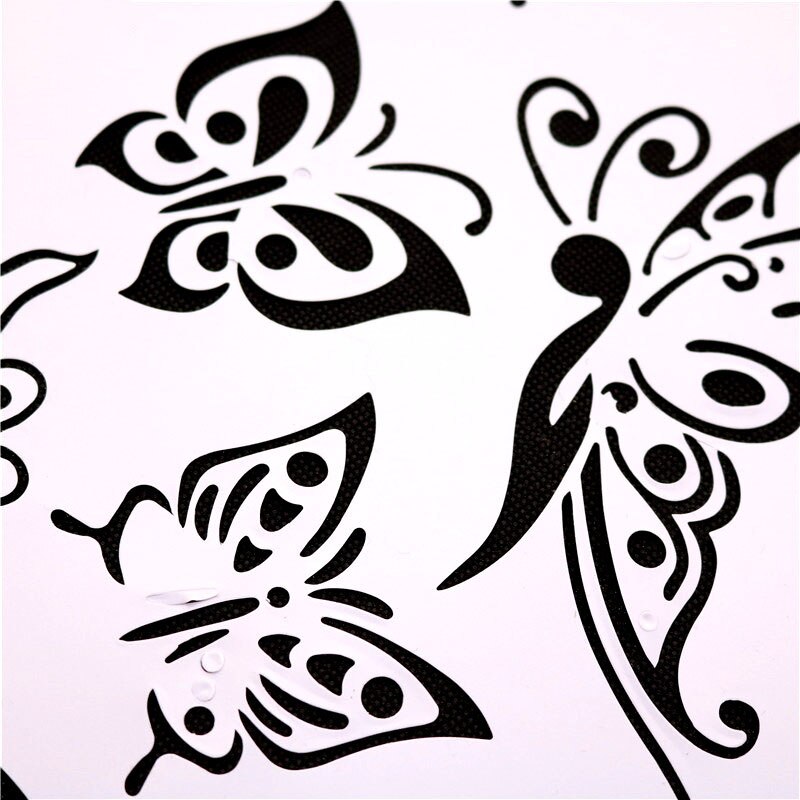 1 Pcs 30.5*21cm Butterfly Stencils Butterfly Shaped Painting Template Thin Plastic Plate Material School Educational Supplies