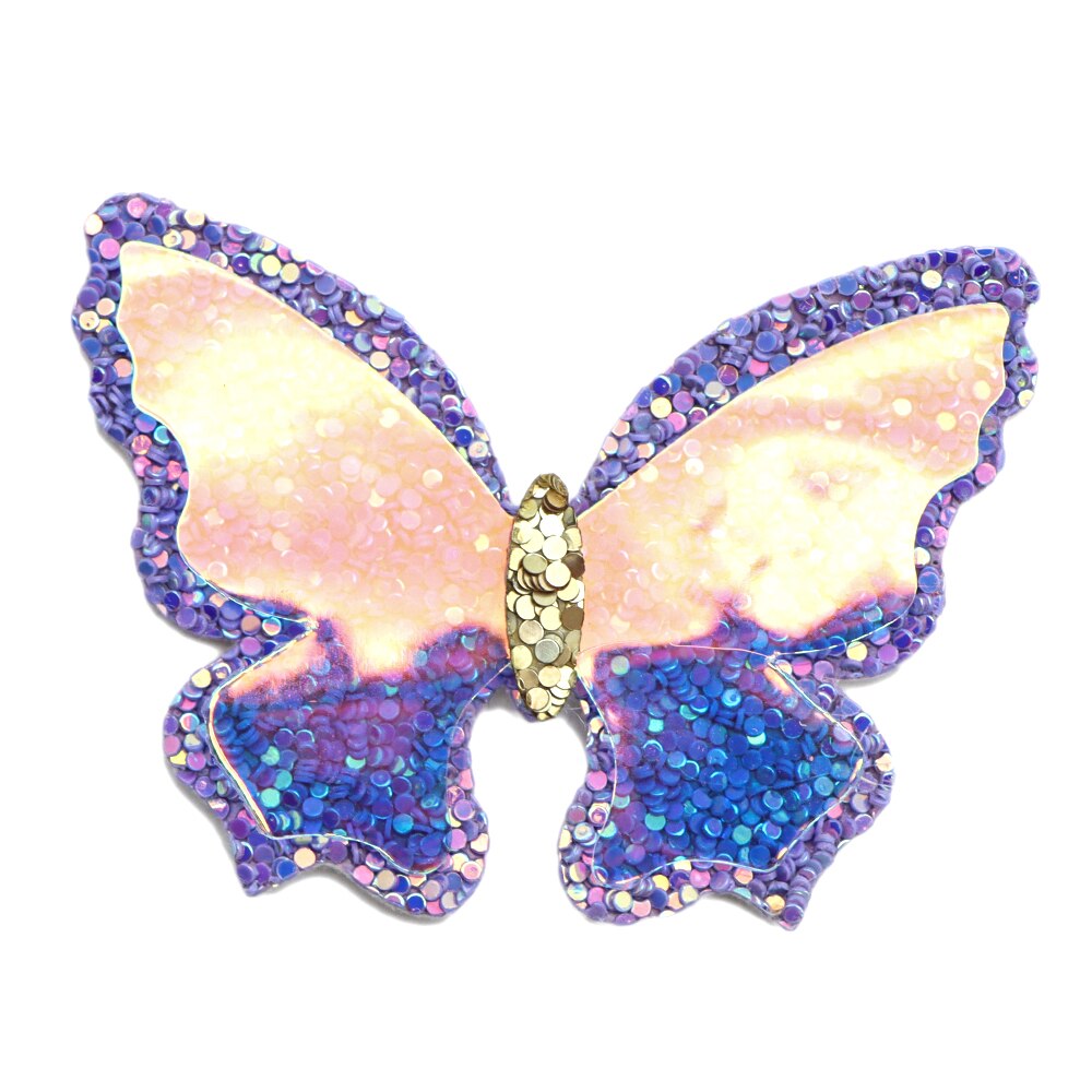 1 stk 47 * 48mm iriserende gennemsigtig sommerfugl syntetisk læder patch til håndværk dekoration ,1 yc 11328: 1104844005