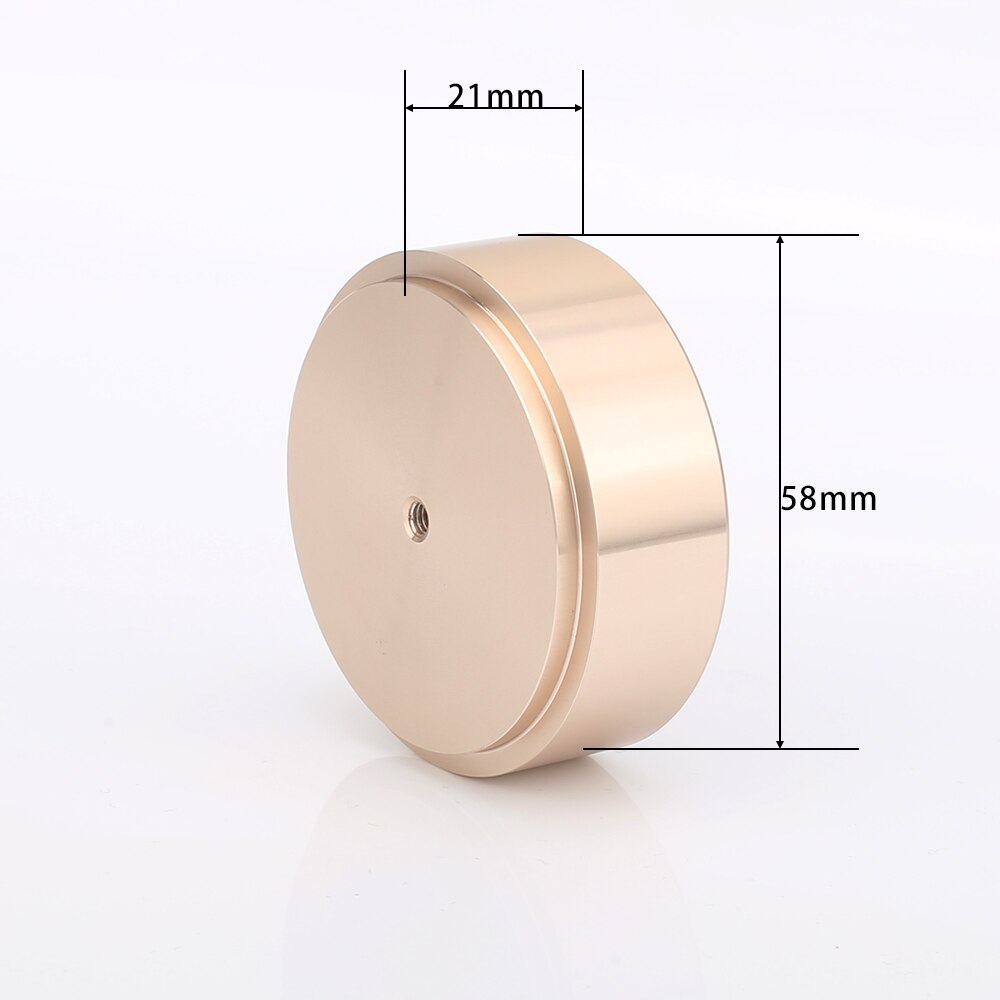 58x22mm M8 Machined Full Aluminum Amplifier Speaker Isolation Feet Turntable Monitor CD DAC Radio Vibration Stand Pad Base
