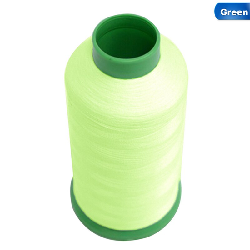7 cores 1000 jardas carretel brilho luminoso no escuro máquina diy bordado linha de costura